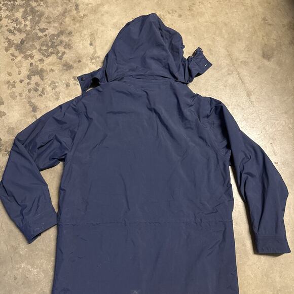 Eddie Bauer Men’s Plus Weatheredge Waterproof Rain Hooded Blue Jacket Size M - Picture 15 of 15